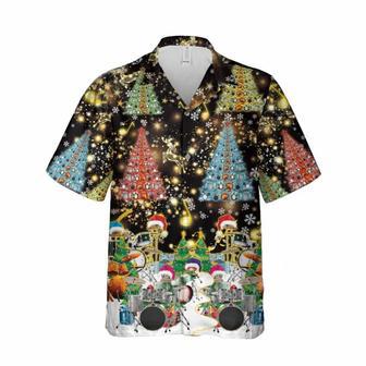 Christmas Drummer Set Hawaiian Shirt, Xmas Hawaiian Shirts | Newhawaiianshirts