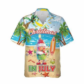 Christmas In July Cupcake Santa Hawaii Shirt, Xmas Hawaiian Shirts | Newhawaiianshirts DE