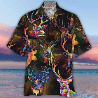 Colorful Deers Hawaiian Shirt, Farm Hawaiian Shirt, Farmer Hawaii | Newhawaiianshirts AU