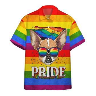 Colorful Pride Shirt For Transgender, Awesome Background Design Hawaiian Shirt | Newhawaiianshirts CA