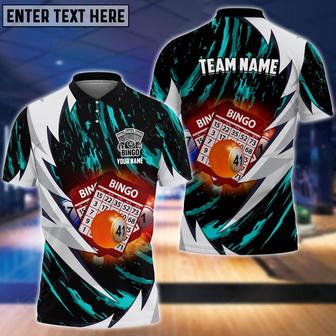 Coolspod Bingo Fire Thunderstorm Multicolor Option Customized Name Polo Shirt, Personalized Shirt For Bowling Lovers - Monsterry DE
