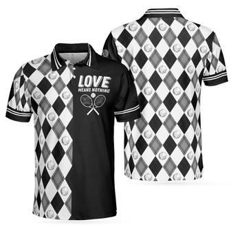 Coolspod Tennis Love Means Nothing All Over Printed Polo Shirt, Perfect Gift For Tennis Lovers - Monsterry CA