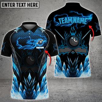 Coolspod Thunder Ice Billiards Polo Shirt, Personalized Name Team Shirt, Idea Gift For Billiard Players - Monsterry DE