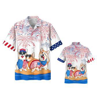 Corgi Hawaiian Shirts - Independence Day Is Coming, Independence's Day Gift, Dog Lover Gifts | Newhawaiianshirts CA