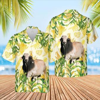 Corn Farm Brahman All Over Printed Hawaiian Shirt, Farm Hawaiian Shirt, Farmer Hawaii | Newhawaiianshirts AU