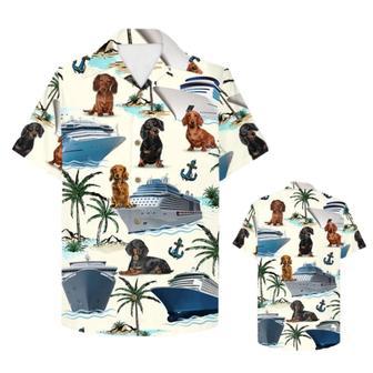 Cruising Dachshund Hawaiian Shirt - Gift For Cruise Trips - Dachshund And Cruise Pattern Trna | Newhawaiianshirts DE