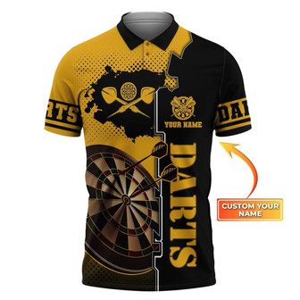 Custom Darts Polo Shirts Darts Love Personalized Name Polo Shirt - Monsterry