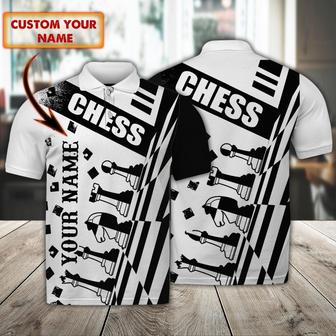 Customized Name Chess Polo Shirt Gifts For Chess Lover - Monsterry