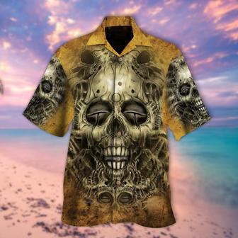 Cute Skull Hawaiian Shirt Short Sleeve, Best Gifts For Skull Lovers | Newhawaiianshirts