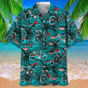 Cycling Vintage Hawaiian Shirt, Cycling Hawaii Aloha Beach Shirts, Full Print Sport Aloha Hawaiian Shirts | Newhawaiianshirts