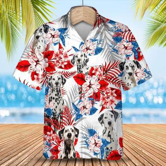 Dalmatian Hawaiian Shirt For Summer, Dog Hawaii Aloha Shirt Short Sleeve, Gift For Dalmatian Lovers | Newhawaiianshirts DE