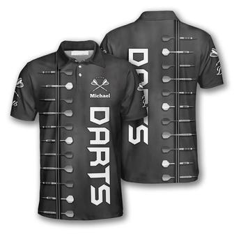 Darts Personalized Black Custom Darts Shirts For Men, Best Shirt For Dart Player - Monsterry DE