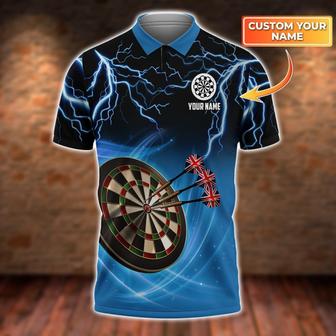Darts Polo Shirts Customized Name Full Printed Darts Lover Polo Shirt - Monsterry AU