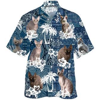 Donskoy Hawaiian Shirt, Full Printed Cat Hawaiian Shirt For Men And Woman, Present To Cat Lover | Newhawaiianshirts UK