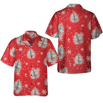 Dragonfly Shaped Christmas Tree Shirt, Xmas Hawaiian Shirts | Newhawaiianshirts CA