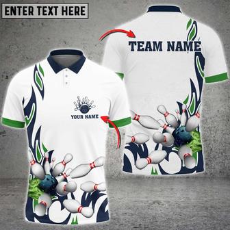 Fire Bowling And Pins Flame Pattern Multicolor Option Customized Name Shirt, Gift For Bowling Lovers - Monsterry