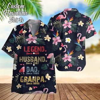 Floral Aloha Legend Husband Dad Papa Hawaiian Shirt | Newhawaiianshirts UK