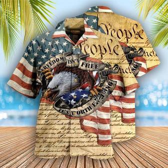 Freedom Isn't Free American Eagle Hawaiian Aloha Shirts | Newhawaiianshirts UK