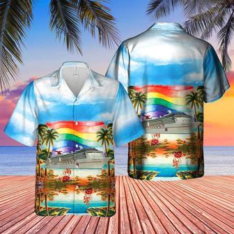 Funny Cruise Shirts, Cruise Happy Pride Month Hawaiian Shirt, Pride Hawaiian Shirt | Newhawaiianshirts CA