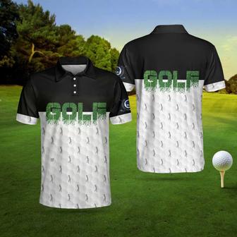 Funny Golfer Seamless Pattern Golf Polo Shirt, Golf Shirt For Men, Best Gift For Golfers Coolspod - Monsterry UK