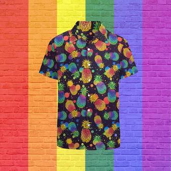 Gay Hawaiian Shirts, Lesbian Hawaiian Shirt, Rainbow Hawaii Shirt For Lgbtq, Pride Gift For Gaymer | Newhawaiianshirts