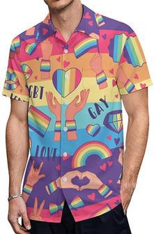 Gay Pride Hawaiian Shirt, Gay Hawaiian Shirt, Gift For Gay Man. Gift For Couple Gaymer | Newhawaiianshirts DE