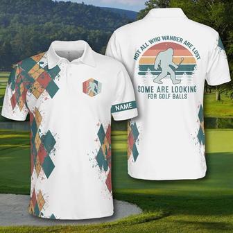 Golf Not All Who Wander Are Lost Ver 2 Polo Shirt, Customized Men Polo Golf Shirt - Monsterry DE
