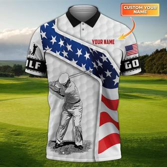 Golf Polo With Custom Name Golf Shirts For Men Outfit For Golfers - Monsterry AU