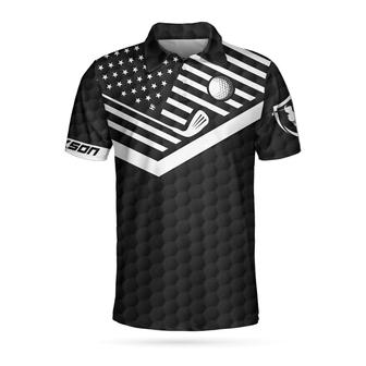 Golf Saved Me From Being A Pornstar Custom Polo Shirt, Funny Personalized American Flag Golf Shirt For Men Coolspod - Monsterry AU
