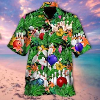 Green Tropical Bowling Hawaiian Aloha Shirts | Newhawaiianshirts UK