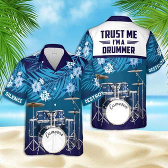 Hawaii Shirt - Personalized Name I Am A Drummer Hawaiian Aloha Shirts | Newhawaiianshirts AU