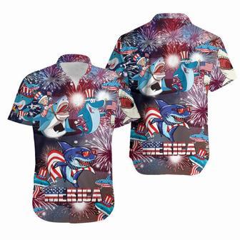 Hawaiian Aloha Shirts American Shark | Newhawaiianshirts AU