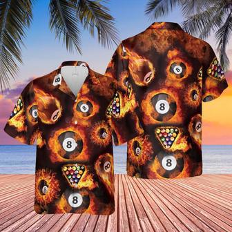 Hawaiian Aloha Shirts Billiards Play With Fire | Newhawaiianshirts UK