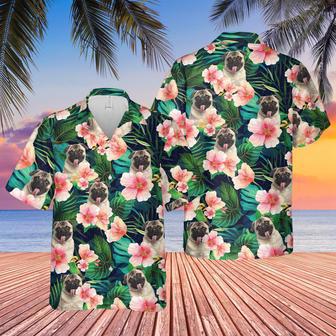 Hawaiian Aloha Shirts Custom Pet Photo Flowers Summer Vibe | Newhawaiianshirts UK