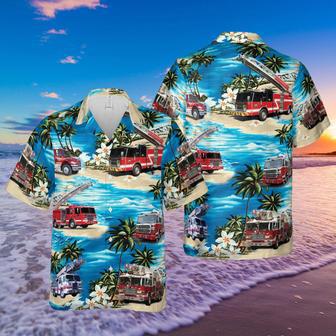 Hawaiian Aloha Shirts Fire Truck Firefighter | Newhawaiianshirts CA