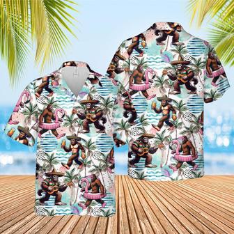 Hawaiian Aloha Shirts Hawaii Gorilla Guitar Summber Vibes | Newhawaiianshirts CA