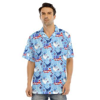 Hawaiian Camp Collar Short Sleeve Button-Down Shirt Usa, Hawaiian Shirt For Summer And Of July | Newhawaiianshirts UK