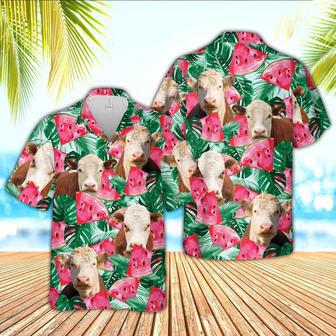 Hereford Watermelon Hawaiian Shirt, Farm Hawaiian Shirt, Farmer Hawaii | Newhawaiianshirts AU