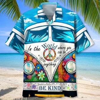 Hippie Bekind Hawaiian Shirts For Men And Woman, Hawaiian Shirt For Hippie, Hippie Art On Aloha Beach Shirt | Newhawaiianshirts UK