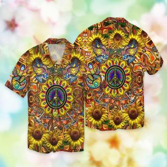 Hippie Full Printed Hawaiian Shirts For Men And Women, Hippie Gifts, Hippie Hawaii Beach Shirts | Newhawaiianshirts UK