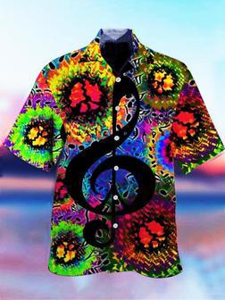 Hippie Music Hawaiian Shirt, Hippie Hawaiian Shirt, Aloha Hawaii Shirt, Beach Shirt | Newhawaiianshirts