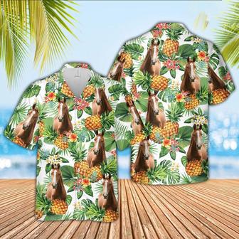 Horse Pineapple Pattern Hawaiian Shirt, Farm Hawaiian Shirt, Farmer Hawaii | Newhawaiianshirts DE