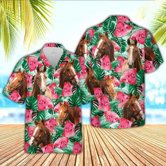 Horse Watermelon Hawaiian Shirt, Farm Hawaiian Shirt, Farmer Hawaii | Newhawaiianshirts AU