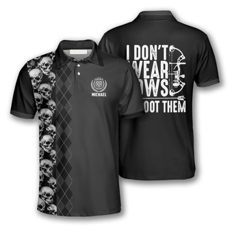 I Don’T Wear Bows I Shoot Them Custom Archery Shirts For Men, Personalized Archery Polo Shirt - Monsterry