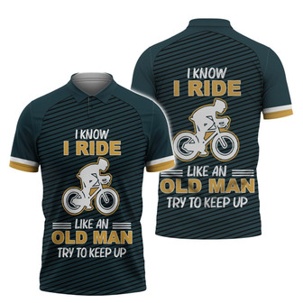 I Rise Like An Old Man Polo Shirt Essensial Polo Shirt For Cyclist - Monsterry