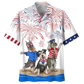 Independence Is Coming Hawaiian Shirt, Miniature Schnauzer Hawaii Aloha Beach Shirts, July Shirt For Dog Lover | Newhawaiianshirts AU