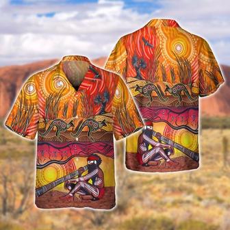 Indigenous Art 2022 Hawaiian Shirt, Hippie Hawaiian Shirt | Newhawaiianshirts AU