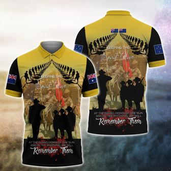 Keeping Spirit Alive We Will Remember Them Polo Shirt Full Printed Veteran Polo Shirt - Monsterry AU