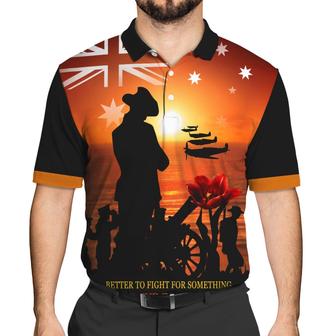 Lest We Forget Personalized Name Polo Shirt Anzac Day Polo Shirt - Monsterry AU