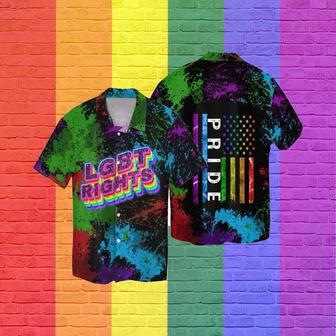 Lgbt Hawaii Shirts For Men, Women, Lgbt Couples Hawaiian Shirts, Rainbow Pride Clothing For Ally, Pride Month Shirts | Newhawaiianshirts